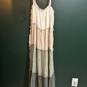 Colorblock Maxi Dress